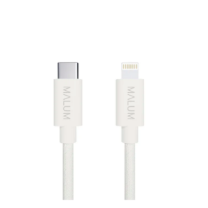 Kabel USB-C > Lightning 1m - PREMIUM (bílý)
