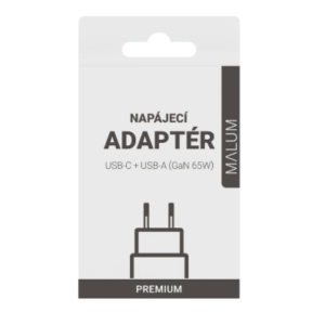 Napájecí adaptér GaN 65W (bílý)